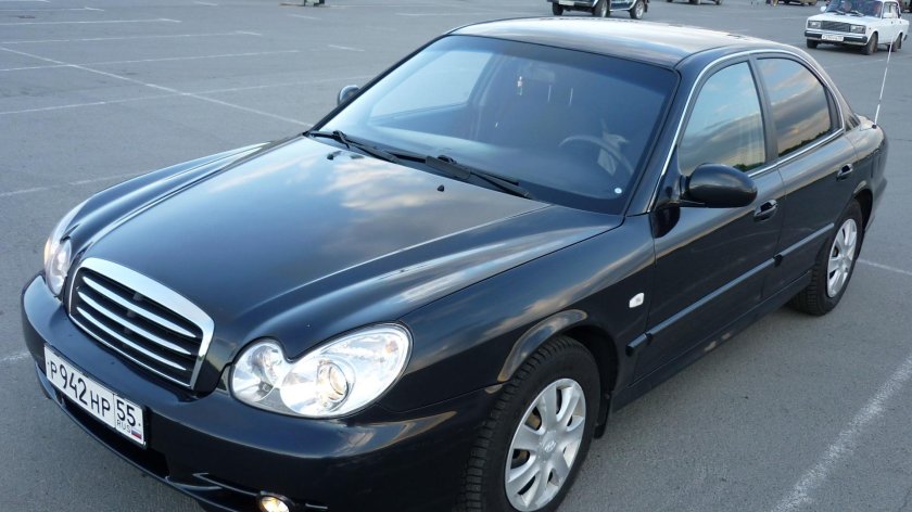Хендай Соната 2005 черная
