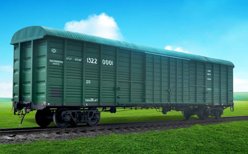 Грузовой вагон РЖД полувагон