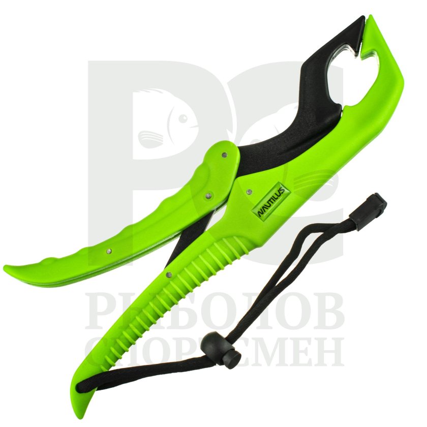 Захват для рыбы шнурке лип грип черный