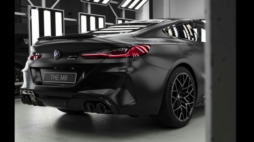 BMW m8 Competition Gran Coupe 2020 чёрная