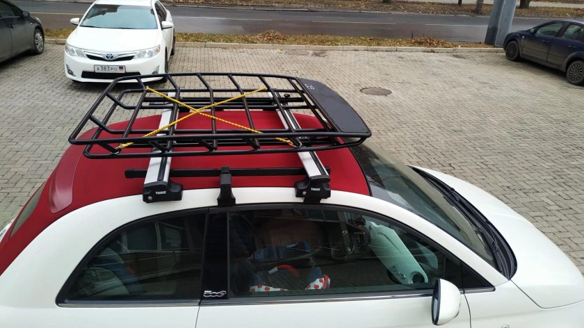 Fiat 500 багажник на крышу