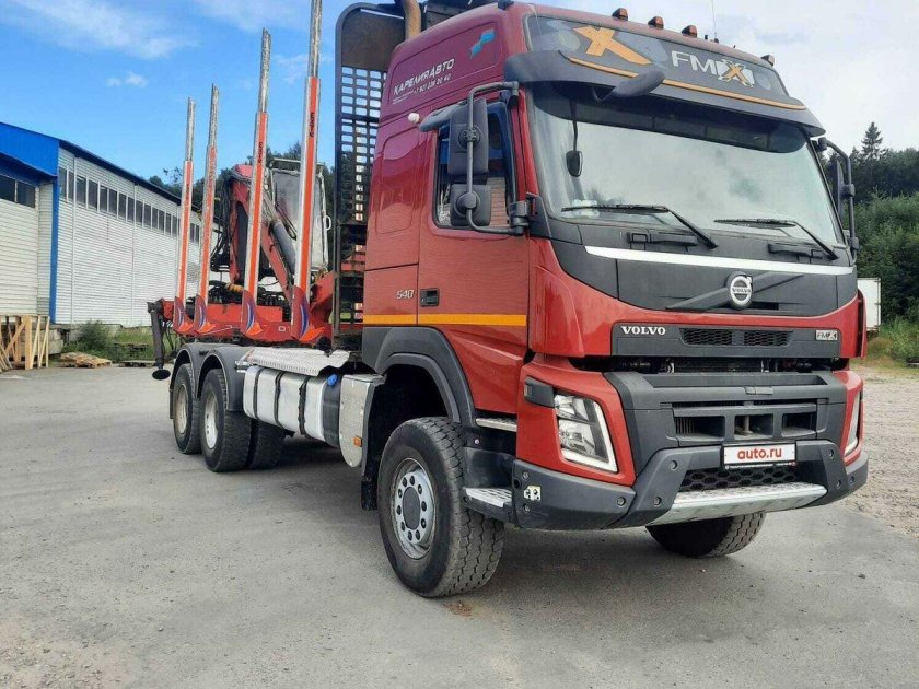 Вольво фмх лесовоз
