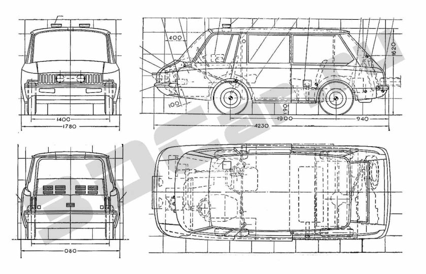 Чертеж такси