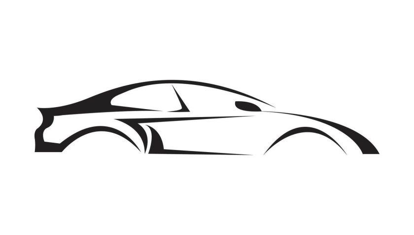 Контур автомобиля для логотипа