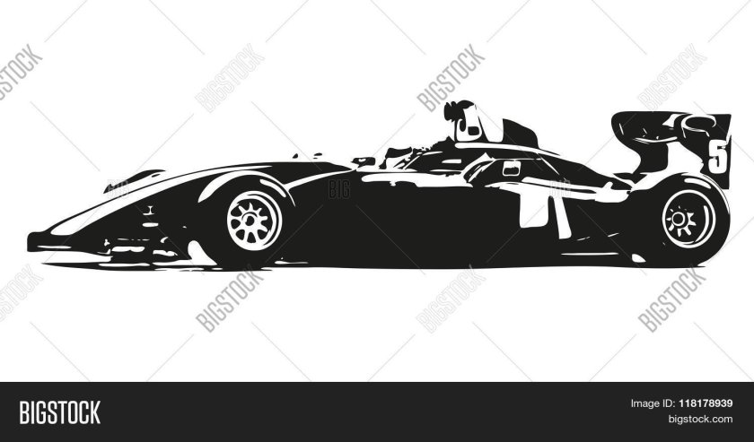 Силуэт гоночного болида