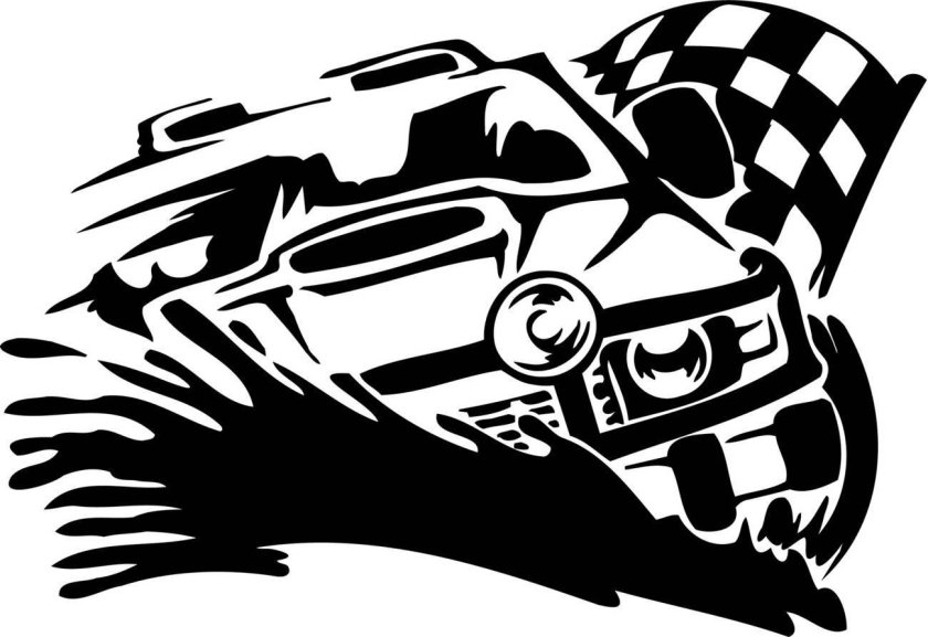 Наклейки на гоночные машины