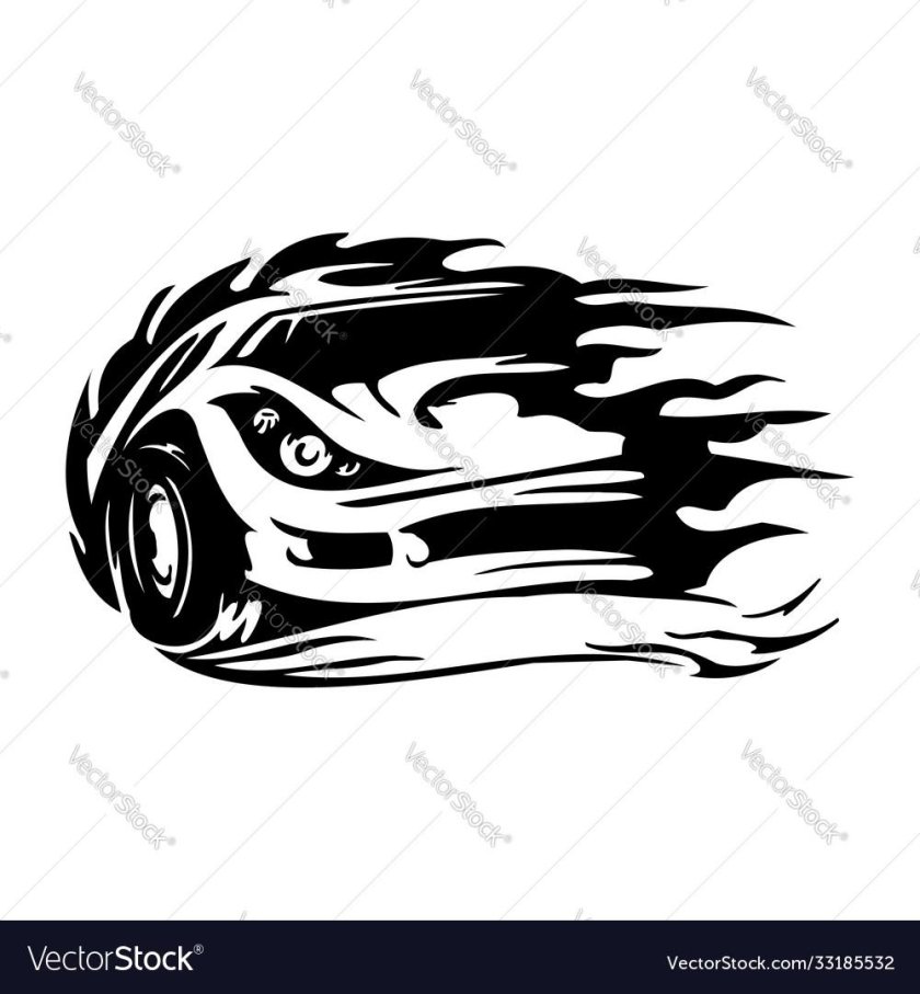 Силуэт автомобиля для логотипа в векторе