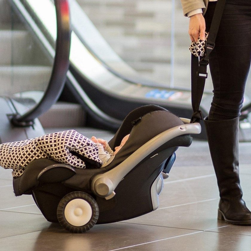 Автокресло люлька с колесами Cybex