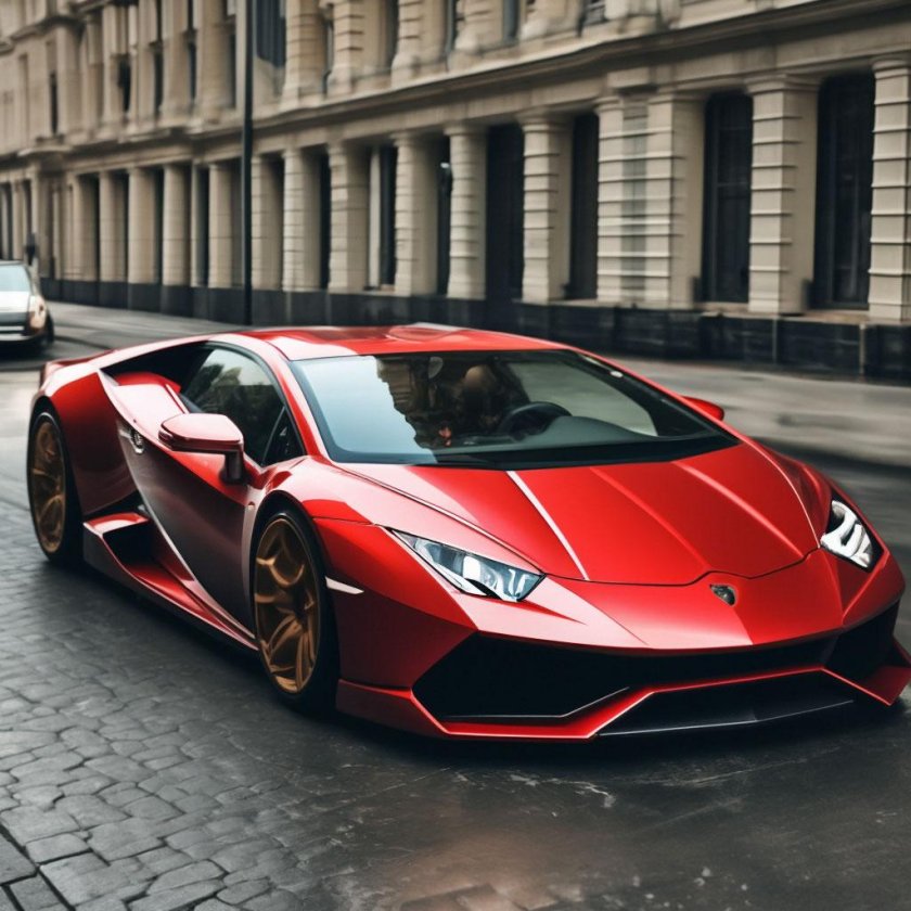 Red lamborghini