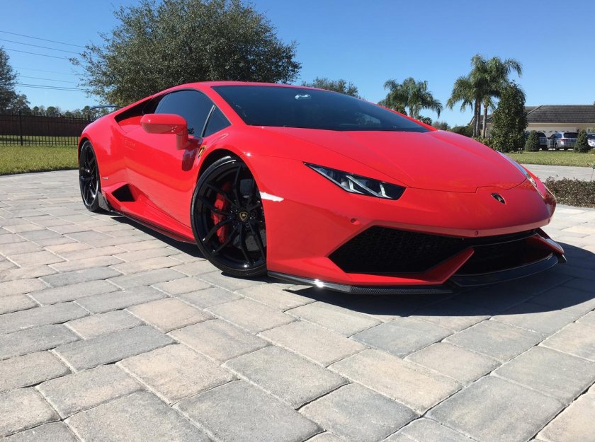 Ламборджини Хуракан красный