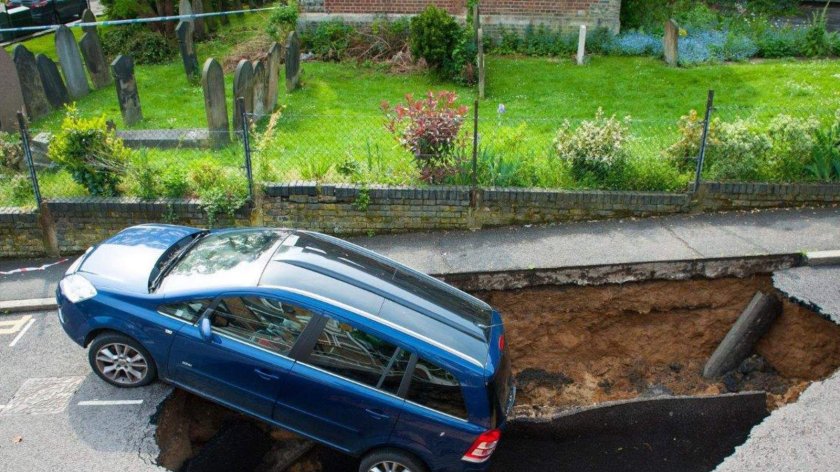 Яма для автомобиля