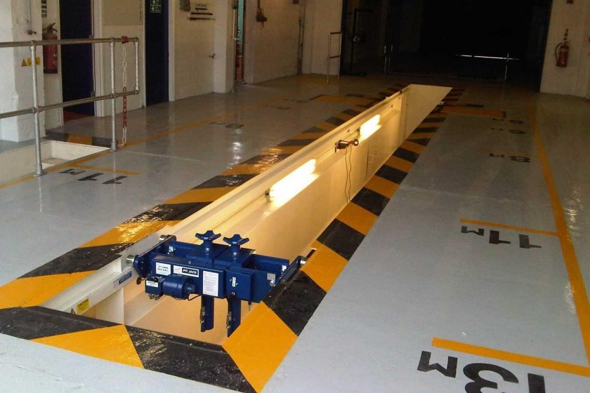 Разметка смотровой ямы