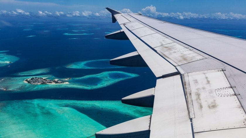 Мальдивы с самолета
