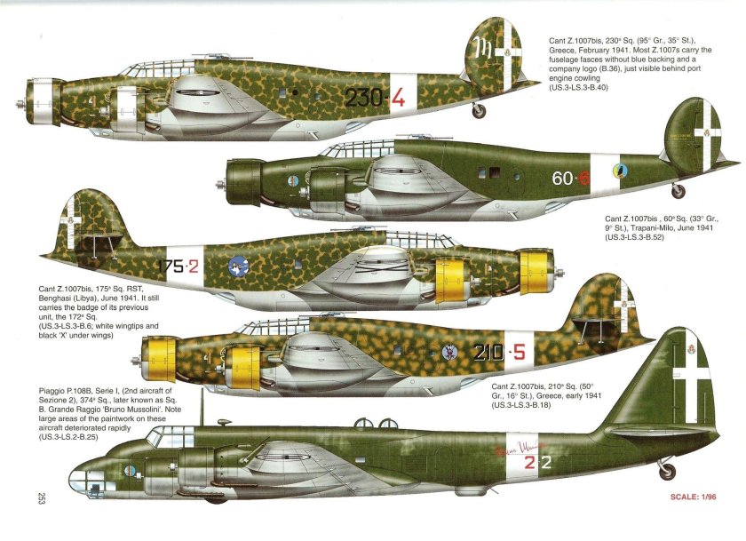 Бомбардировщик cant z.1007 Alcione