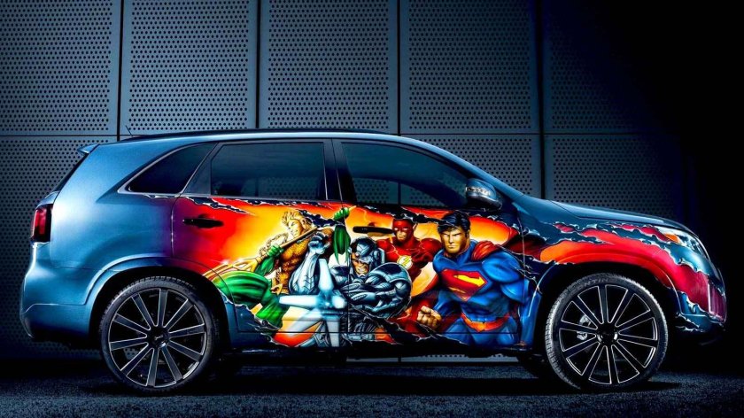 Киа Соренто аэрография