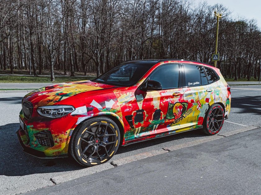 BMW x6 винилография