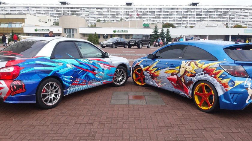 Субару винилография