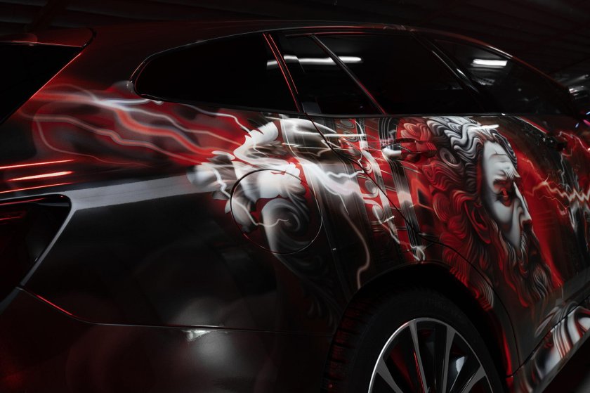 Lexus rx460 аэрография