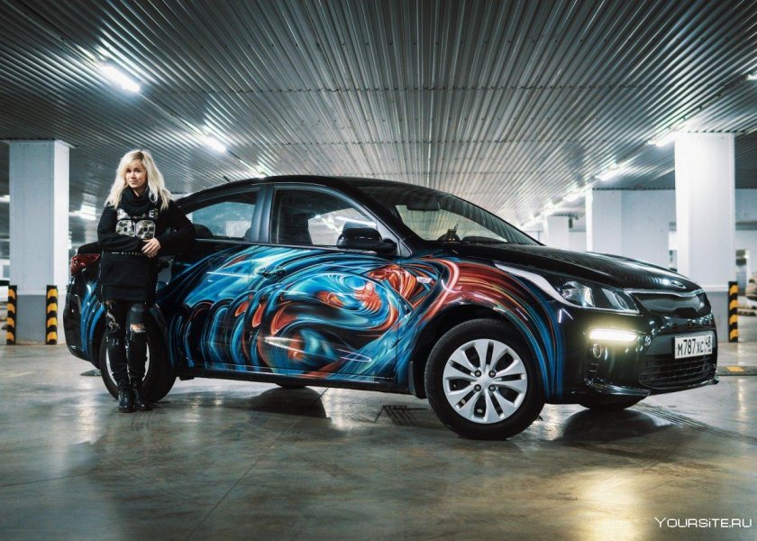 Kia Rio аэрография