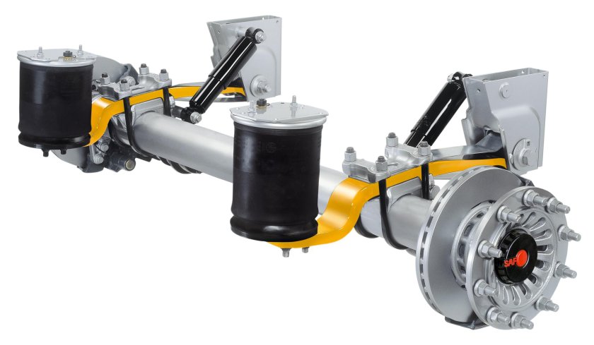 Ось полуприцепа saf