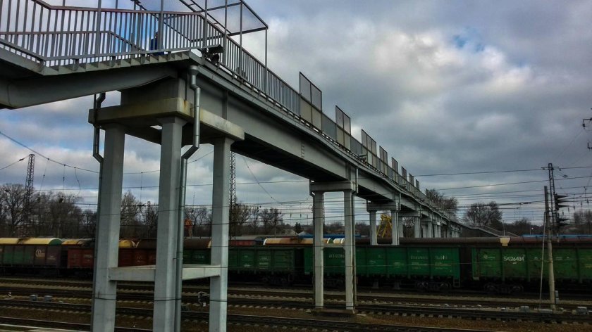 Станция Саблино пешеходный мост