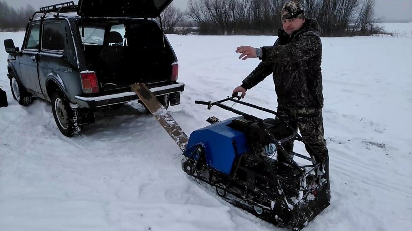 Мотобуксировщик мужик м380