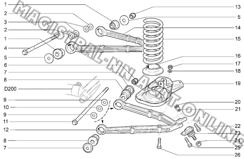 Нижний рычаг передней подвески Нива Шевроле