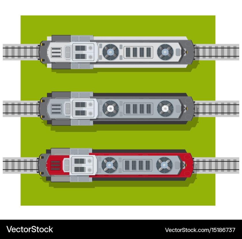 Вагон вид сверху