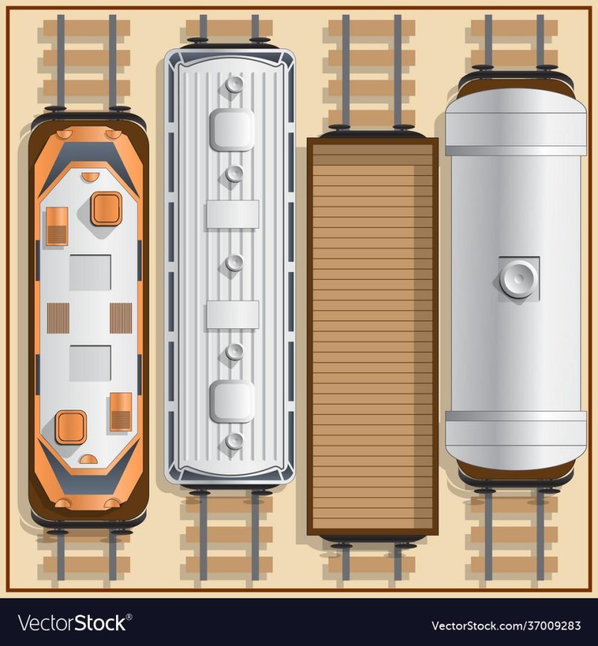 Вагон вид сверху