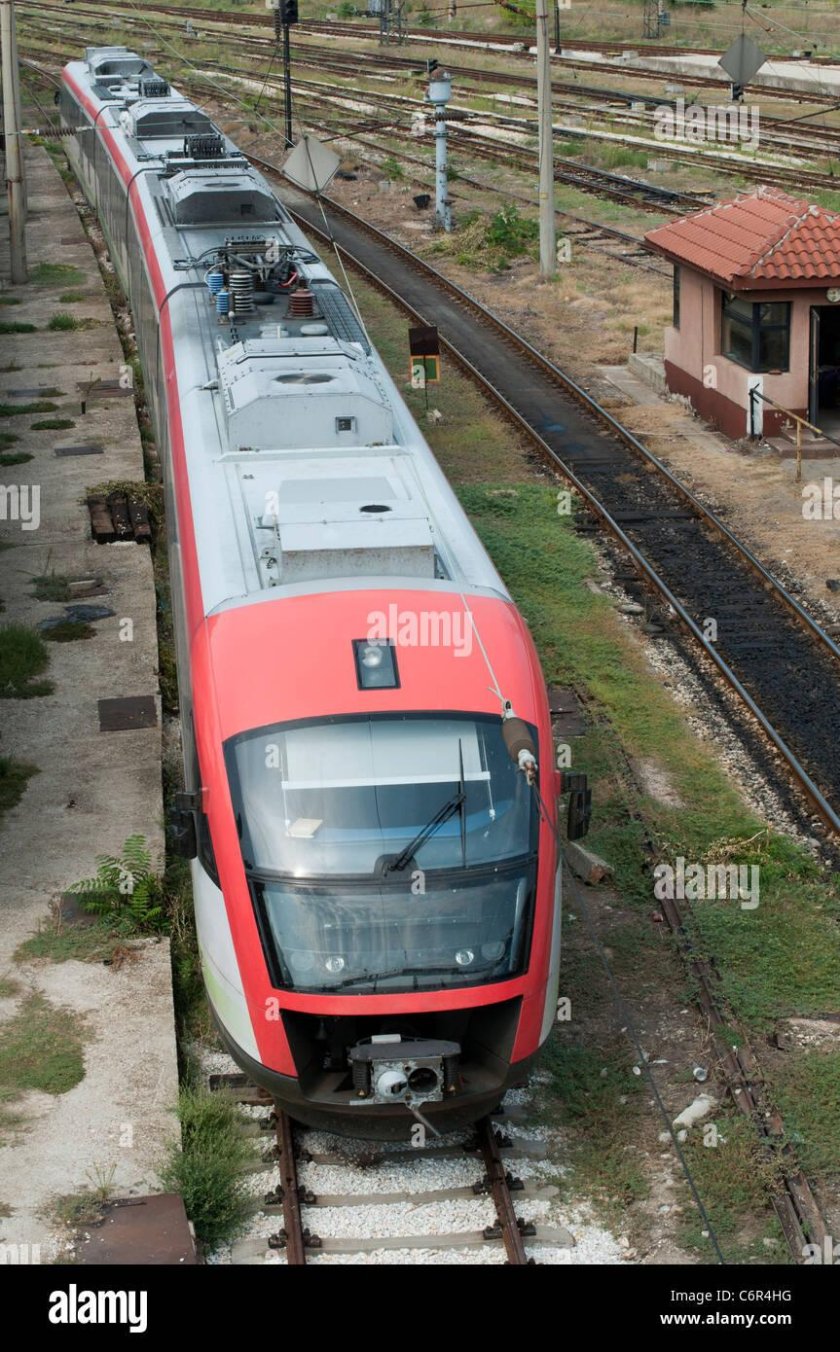 Электричка вид сверху