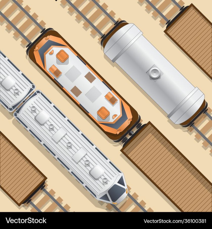 Вагон вид сверху