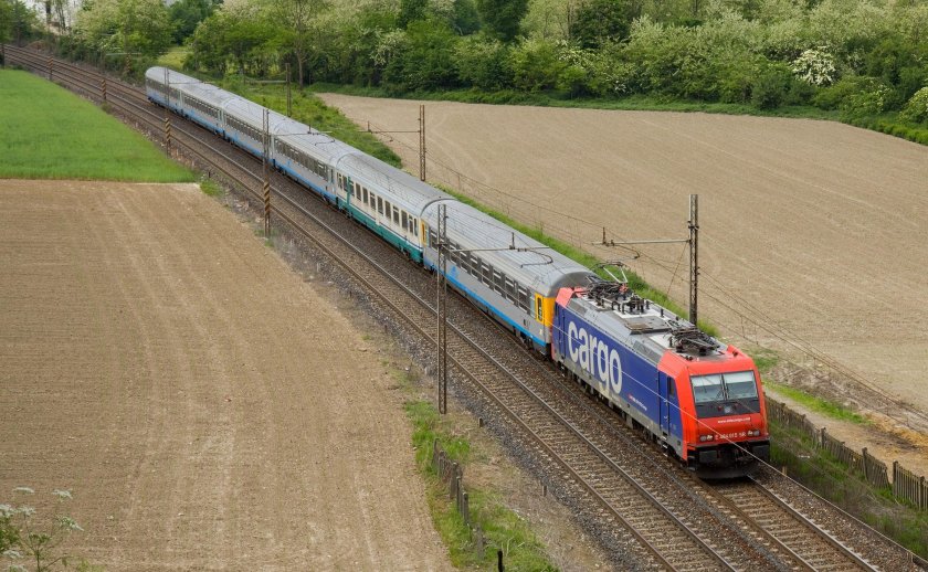 Поезд сверху