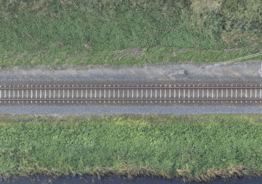 Рельсы вид сверху