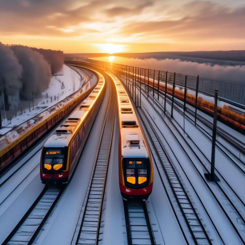 Поезд красивый