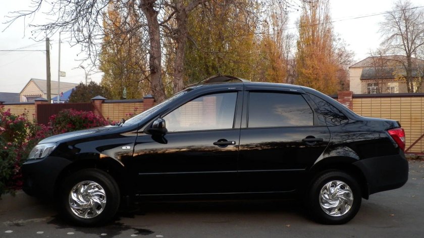 Лада Гранта чёрный трюфель