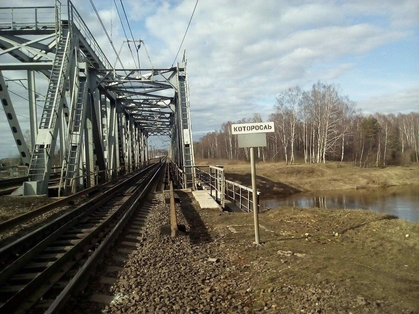 Железнодорожный мост через Которосль Ярославль