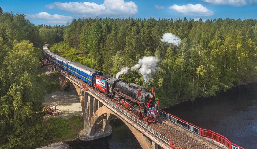 Паровоз Сортавала Рускеала