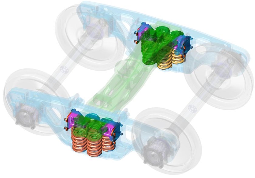 Тележка грузового вагона