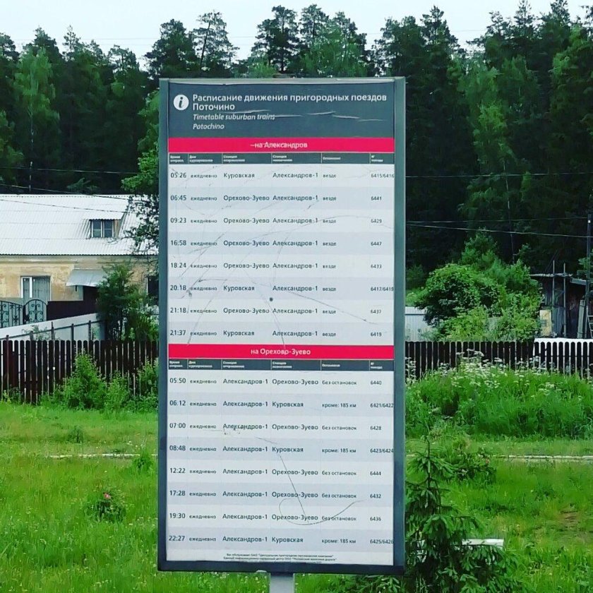 Станция Поточино Орехово-Зуевский