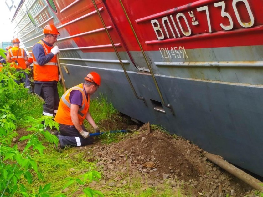 ЖД авария в Орехово-Зуево