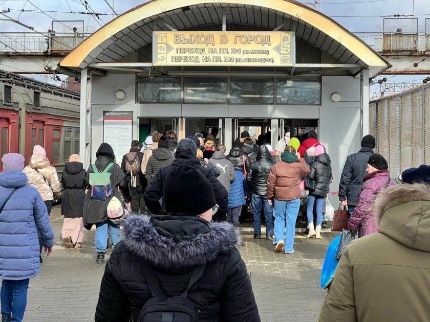 Орехово Зуево вокзал в 1990