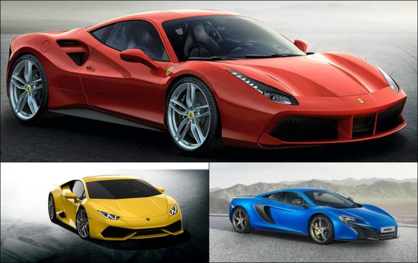 Ламборгини Феррари 488