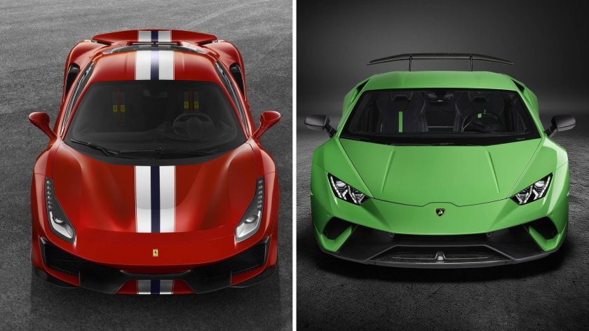 Ламборгини Феррари 488