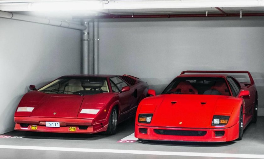 Ferrari f40 vs Lamborghini Countach