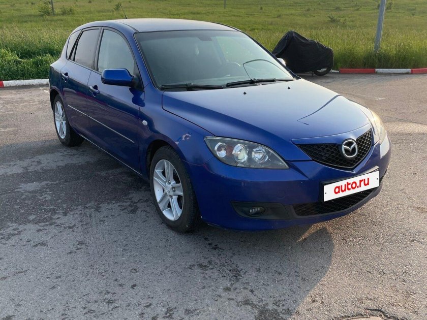 Мазда 3 синяя