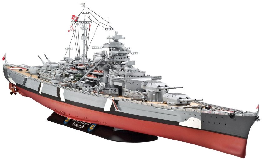 Сборная модель Бисмарка 1/350
