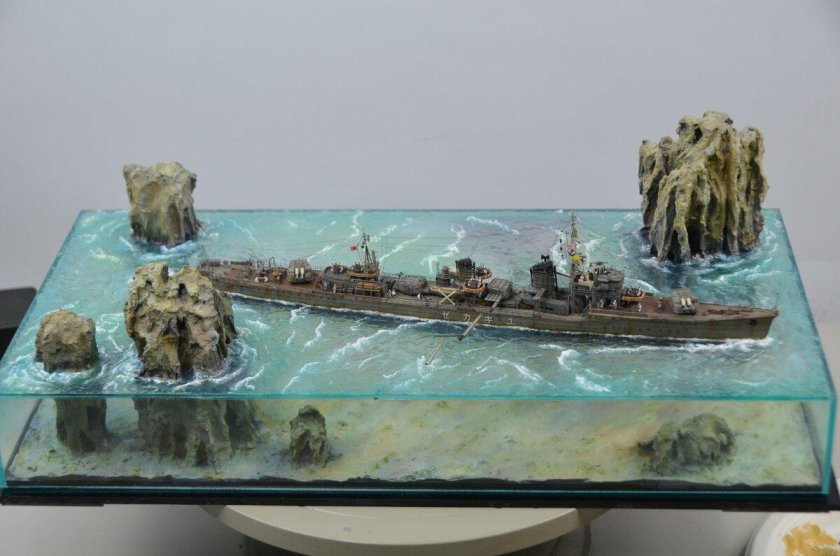 Диорама черная Жемчужина Кракен