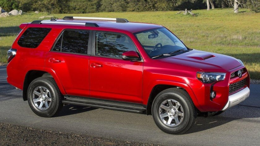 Тойота 4runner красный