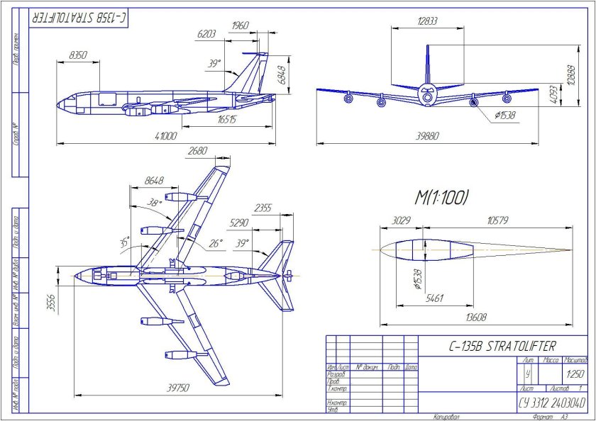 Самолет ту-204 чертежи