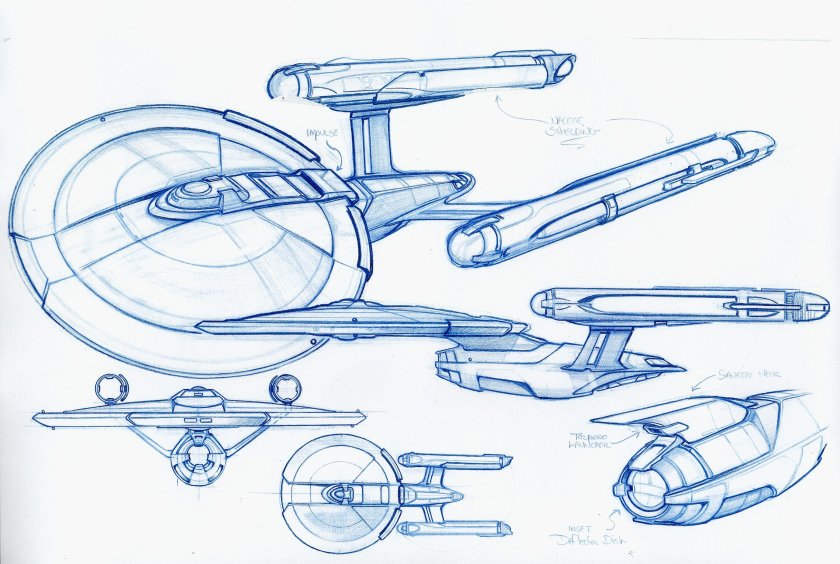Чертеж Энтерпрайз Star Trek Enterprise